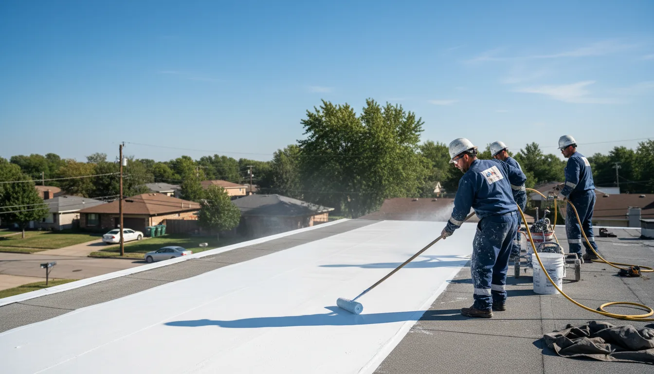 Commercial roof coating in Eden Mills, VT near me